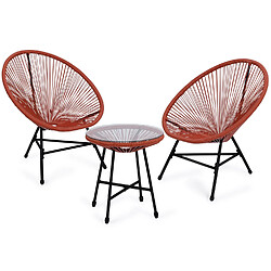 Idmarket MARKET IZMIR Salon jardin - Terracotta