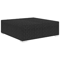 vidaXL Repose-pied sectionnel - Noir