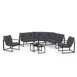 Idmarket market Salon de jardin Nairobi - Gris