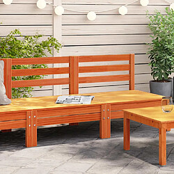 vidaXL Canapés de jardin 2 pcs - Marron Canapés de jardin - Bois de pin massif - Design à lattes - Conception modulaire