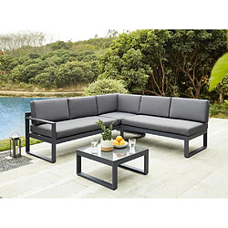 VENTE-UNIQUE PALAOS II Salon de jardin - Anthracite