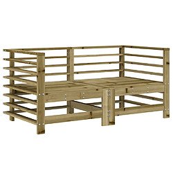 Avis VIDAXL Salon de Jardin 6 pcs - Bois Imprégné