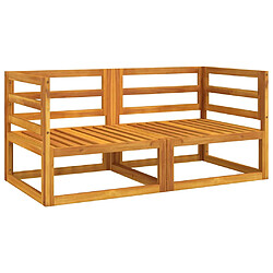 Acheter VIDAXL Canapés d'angle en bois taupe - 2 pièces