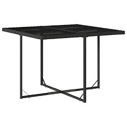 Acheter vidaXL Ensemble salon jardin 9pcs résine tressée