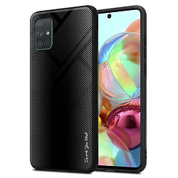 Cadorabo Coque Samsung Galaxy A71 4G - Noir Coque en silicone et verre trempé - Protection maximale - Qualité premium - Accès libre aux ports