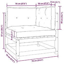 Vidaxl VIDA XL Canapé 2 places de jardin - Blanc pas cher