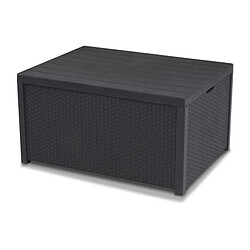Allibert Salon de jardin canapé d’angle - Gris graphite pas cher