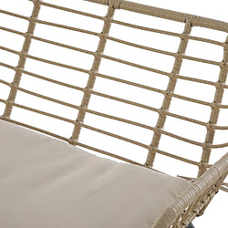 Avis Hesperide Salon de jardin 4 places Lambada - 2 fauteuils, un canapé et 1 table basse - Beige