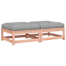 vidaXL Repose-pieds Douglas 2 pcs