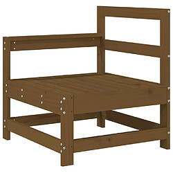 Canapé d'angle vidaXL - Marron Miel