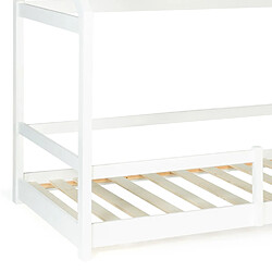 Avis Idmarket Lit cabane 90x190 NESSI blanc