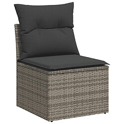 Avis VIDAXL Salon de jardin 6 pcs - Gris Résine Tressée