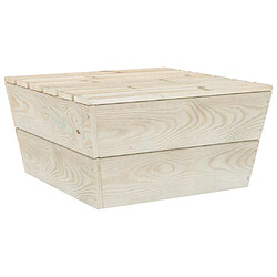 VIDAXL Table de jardin épicéa 60x60 cm