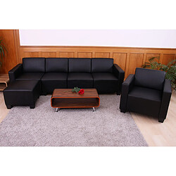 Mendler Canapés Modulaire Lyon - Noir Similicuir