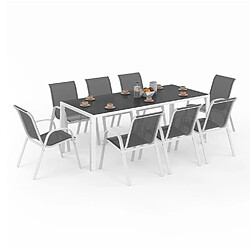 IDMARKET Salon jardin MADRID 190 cm