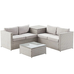 CONCEPT USINE Salon de jardin 4 places