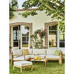 BOCARNEA Salon de Jardin - Bois d'Acacia - 5 Pers