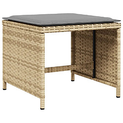 Acheter VIDAXL Ensemble à manger de jardin et coussins - Mélange beige