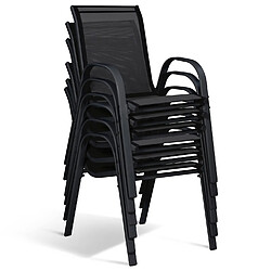 Idmarket Market Salon de jardin Poly 12 chaises pas cher