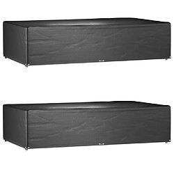 vidaXL Housses de Salon de Jardin 2 pcs - Rectangulaire