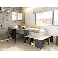 VENTE-UNIQUE Lit RIGALI 90x200