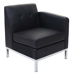 Mendler Fauteuil HWC-C19 - Noir Similicuir