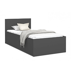 Avis Kids Literie Lit coffre 90 x 190 cm Panama - Coffre de 470 Litres - Sommier inclus - Gris