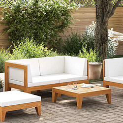 vidaXL Salon de jardin - Bois d'acacia solide - 2 pièces