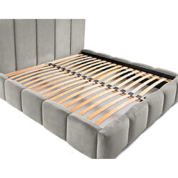 Acheter BestMobilier Torreon Lit Coffre 140x200 - Gris clair