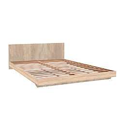 Avis Le Quai Des Affaires Lit LOFT 160x200 + 1 sommier + tête de lit / Décor Chêne blanchi
