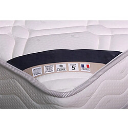 Ensemble MES Matelas Ressorts Biconiques 80x190 cm