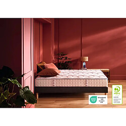 Ensemble Merinos Cosy Lit - 580 Ressorts ensachés + Sommier Confort Ferme 140x200