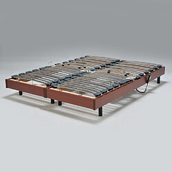 Avis Le Quai Des Affaires Ensemble 2 sommiers relaxation électrique FLEXPUR 80x200 + 2 matelas mémoire de forme / Décor Merisier