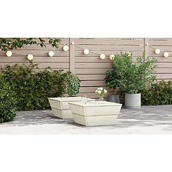 VidaXL Tables de jardin - Bois d'épicéa
