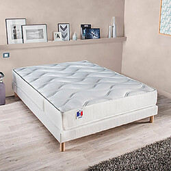 Mes Ensemble Matelas latex SPECIAL CONFORT ep18/19cm 140x190cm + Som