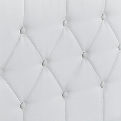 Idmarket Market Lit Coffre AUSTIN 140x190 - PVC blanc pas cher