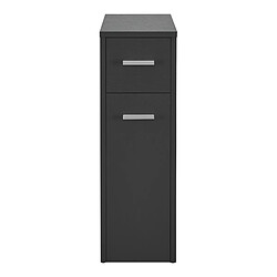 Avis Helloshop26 Meuble bas salle de bain 2 tiroirs gris foncé