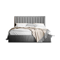 Avis Bestmobilier Rosario Lit Coffre 160x200 Velours Gris