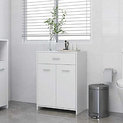 VidaXL Armoire salle de bain blanc