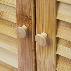 Helloshop26 Armoire Étagère Bambou 92 cm - Multifonction