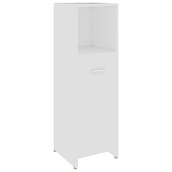 vidaXL Armoire salle de bain - Blanc 30x30x95 cm