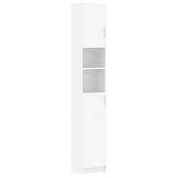 vidaXL Armoire salle de bain - Blanc