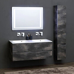 Kiamami valentina meuble salle de bain - Gris