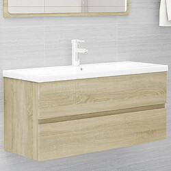 vidaXL Armoire d'évier - Chêne sonoma