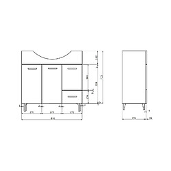 Acheter Kiamami Valentina meuble salle de bain Rimini - Blanc