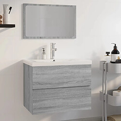 vidaXL Meubles salle de bain sonoma gris