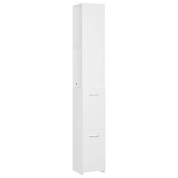 vidaXL Armoire salle de bain 170 cm Blanc