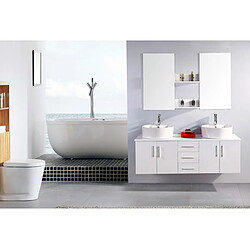Acheter Simba Meuble salle de bain double vasque - Blanc