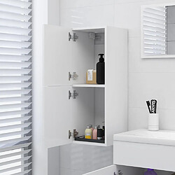 Avis vidaXL Armoire de salle de bain - Blanc