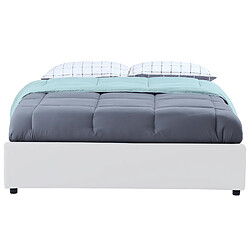 Avis Idmarket Market Lit Coffre MIAMI 140x190 - PVC blanc